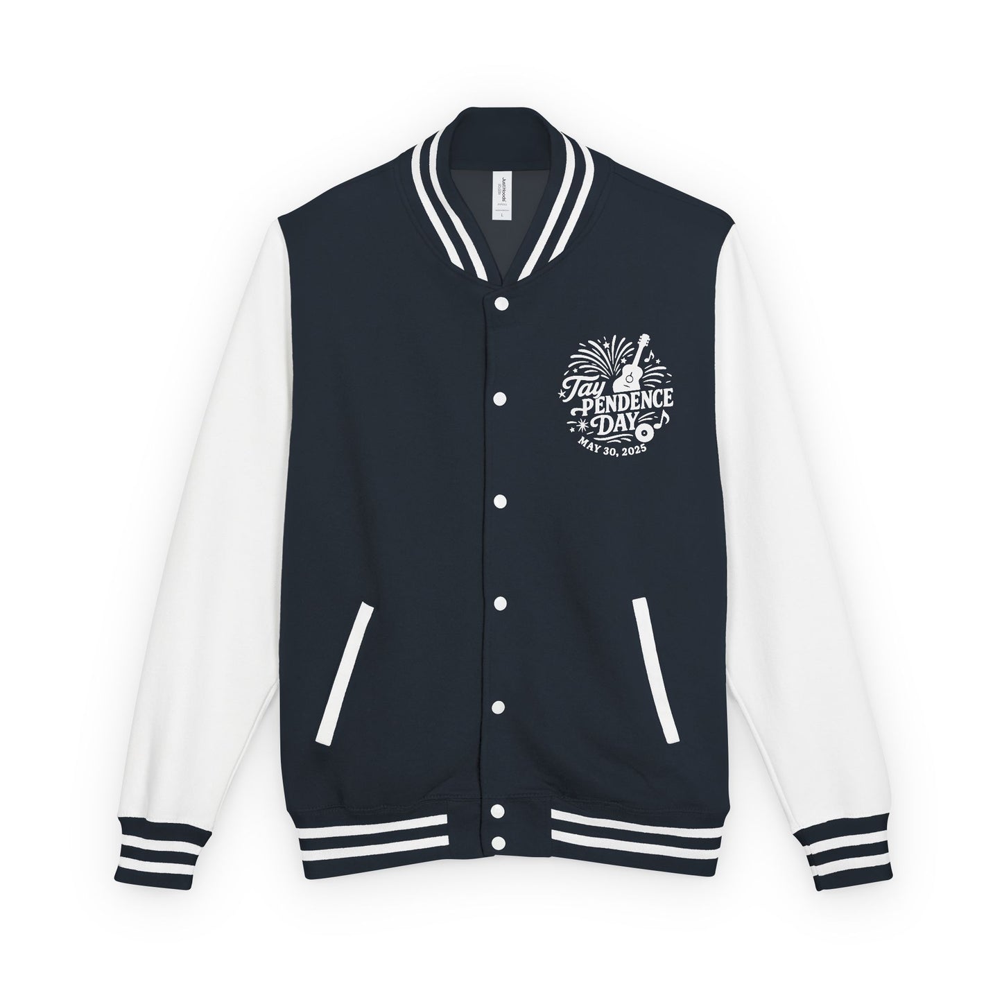 Taypendence Day Celebration Retro Unisex Letterman Jacket, Casual College Style, Perfect for Swiftie Gift, Swiftie Independence Day