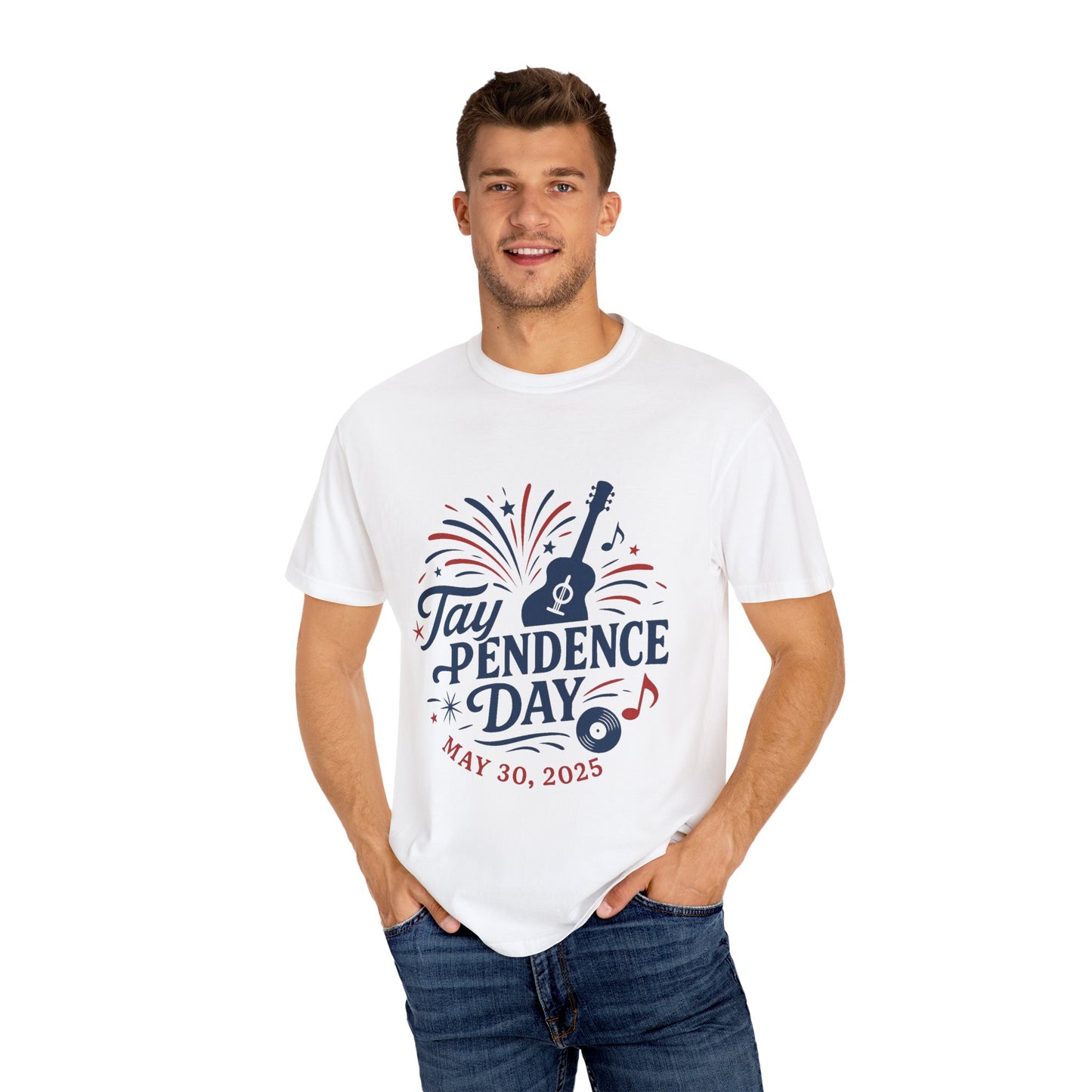 Taypendence Day Celebration T-shirt, Unisex Garment-Dyed Tee, Swiftie Gift, Swiftie Independence Day