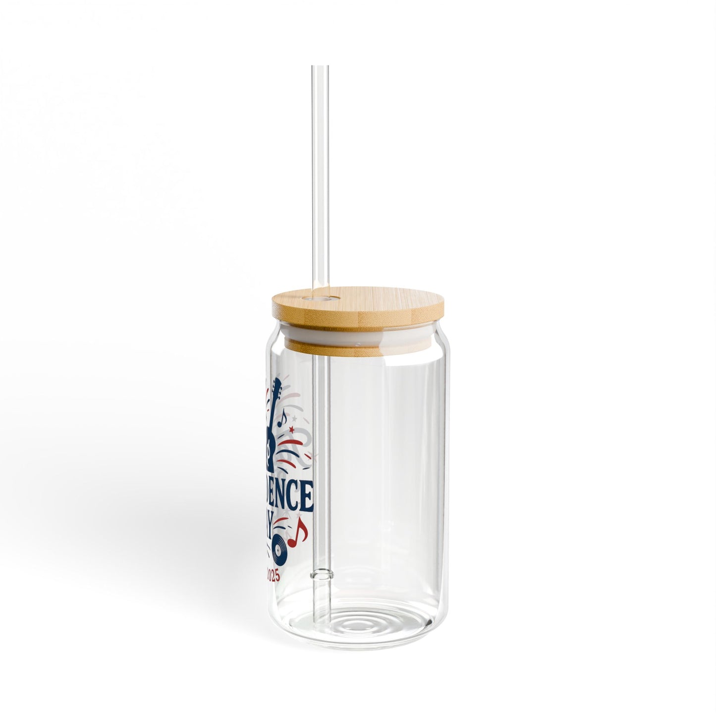 Taypendence Day Celebration Sipper Glass - 16oz Jar with Bamboo Lid for Swiftie Gift, Swiftie Independence Day