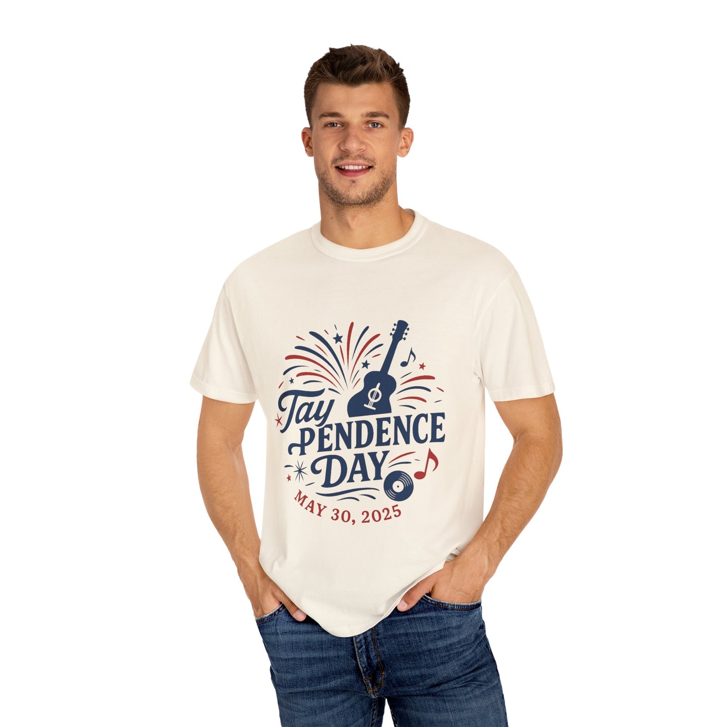Taypendence Day Celebration T-shirt, Unisex Garment-Dyed Tee, Swiftie Gift, Swiftie Independence Day