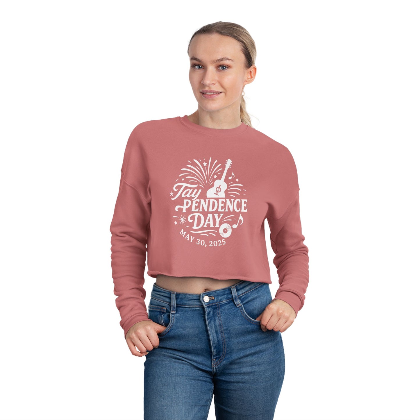 Taypendence Day Celebration Women's Cropped Sweatshirt, Casual Gift, for Swiftie Gift, Swiftie Independence Day
