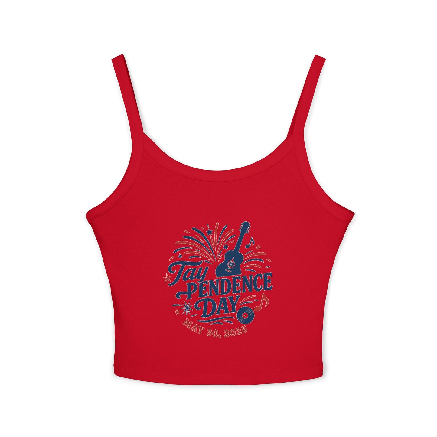 Taypendence Day Celebration Women's Spaghetti Strap Tank Top | Swiftie Gift, Swiftie Independence Day