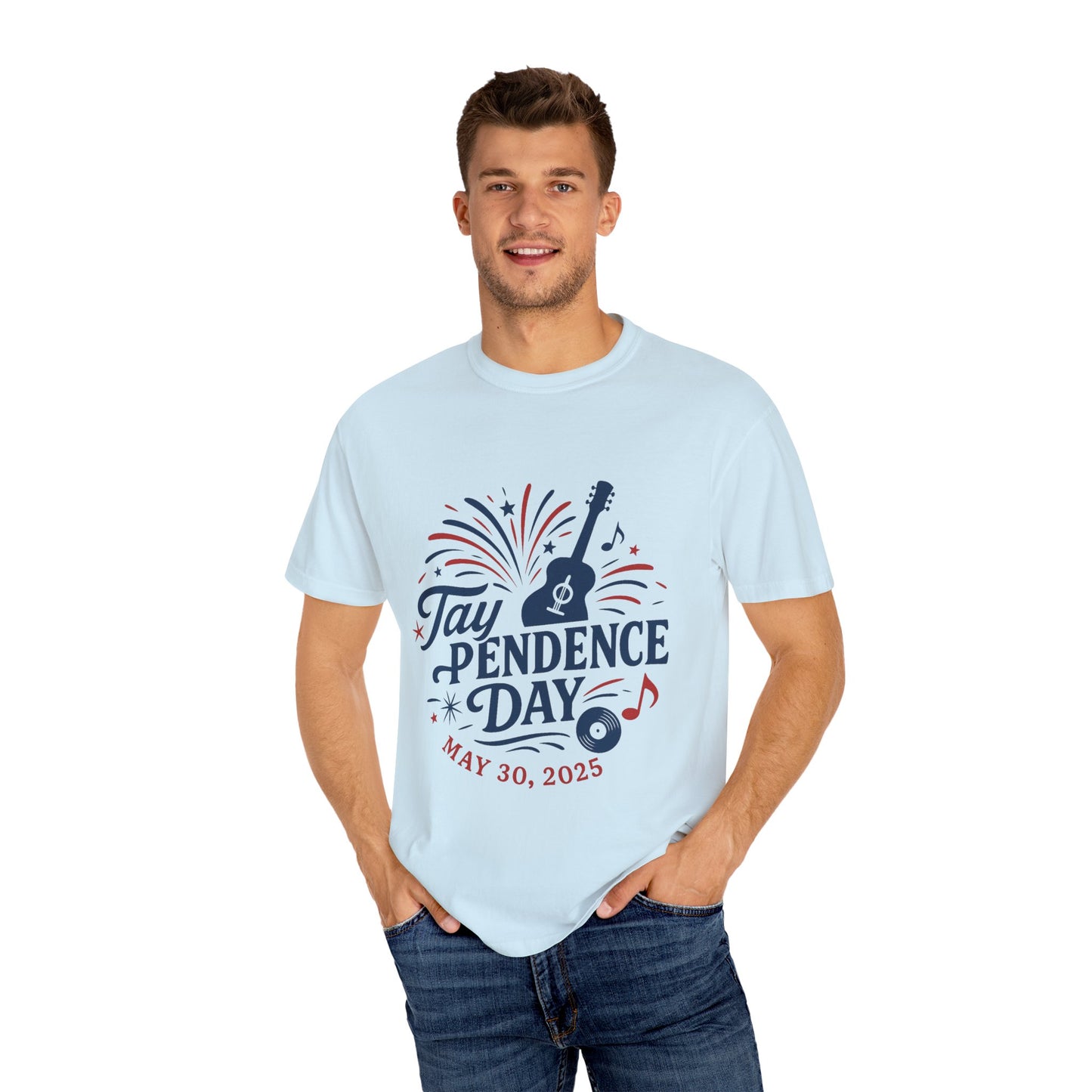 Taypendence Day Celebration T-shirt, Unisex Garment-Dyed Tee, Swiftie Gift, Swiftie Independence Day