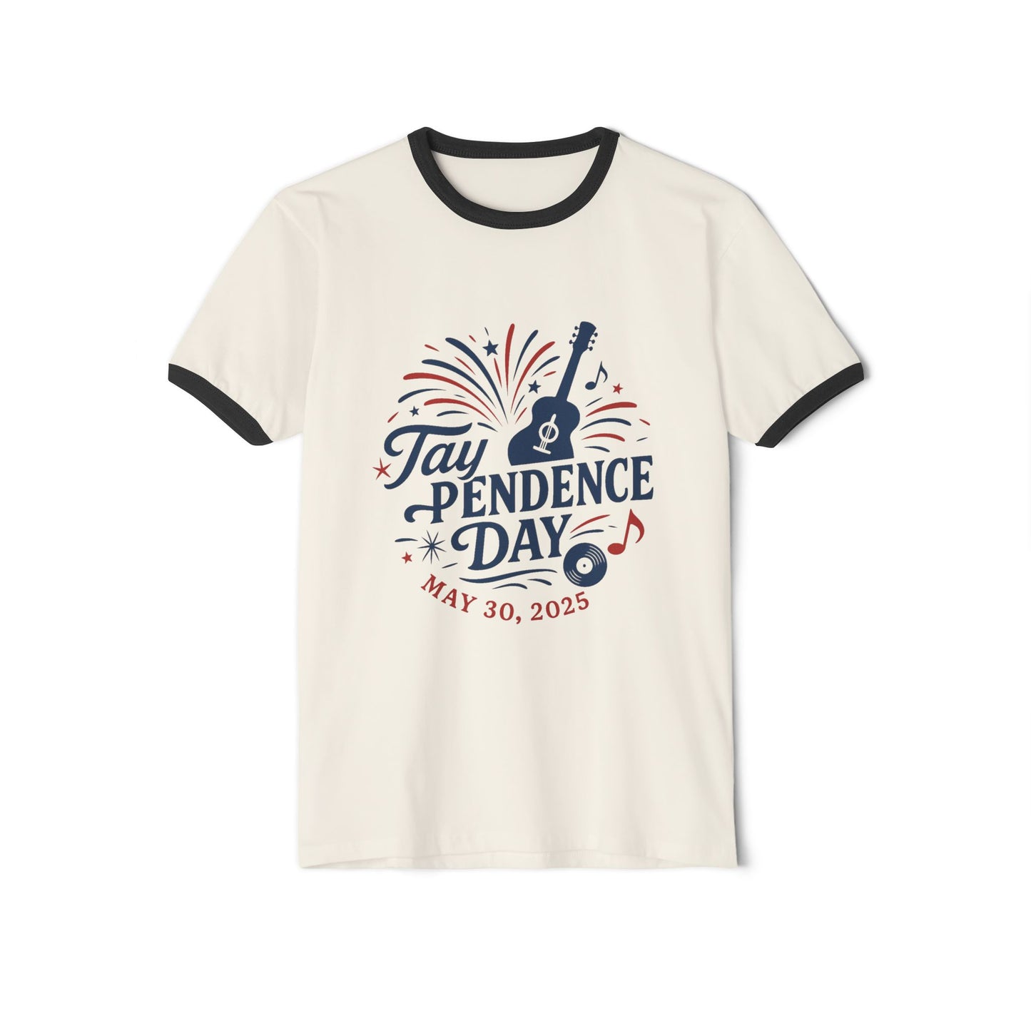 Taypendence Day Celebration Unisex Cotton Ringer T-Shirt for for Swiftie Gift, Swiftie Independence Day