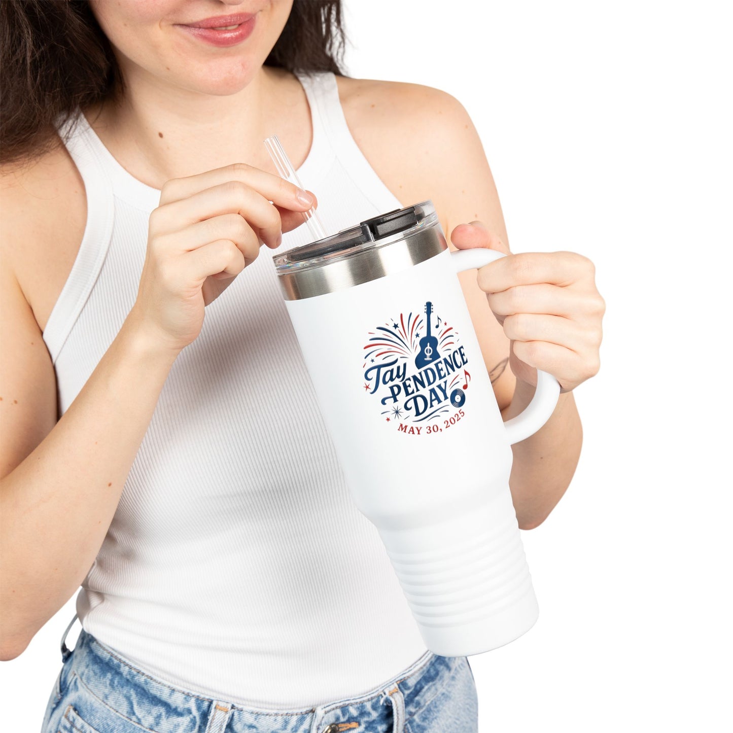 Taypendence Day Celebration Insulated Travel Mug for Swiftie Gift, Swiftie Independence Day