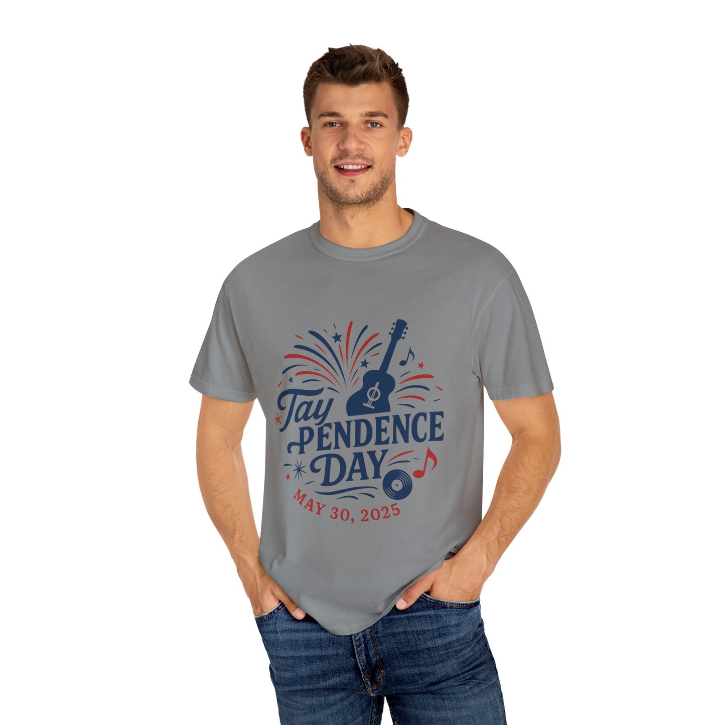 Taypendence Day Celebration T-shirt, Unisex Garment-Dyed Tee, Swiftie Gift, Swiftie Independence Day