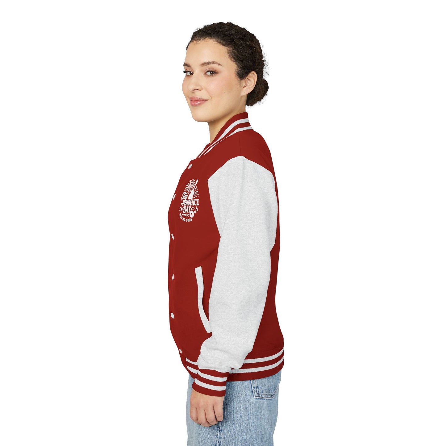 Taypendence Day Celebration Retro Unisex Letterman Jacket, Casual College Style, Perfect for Swiftie Gift, Swiftie Independence Day
