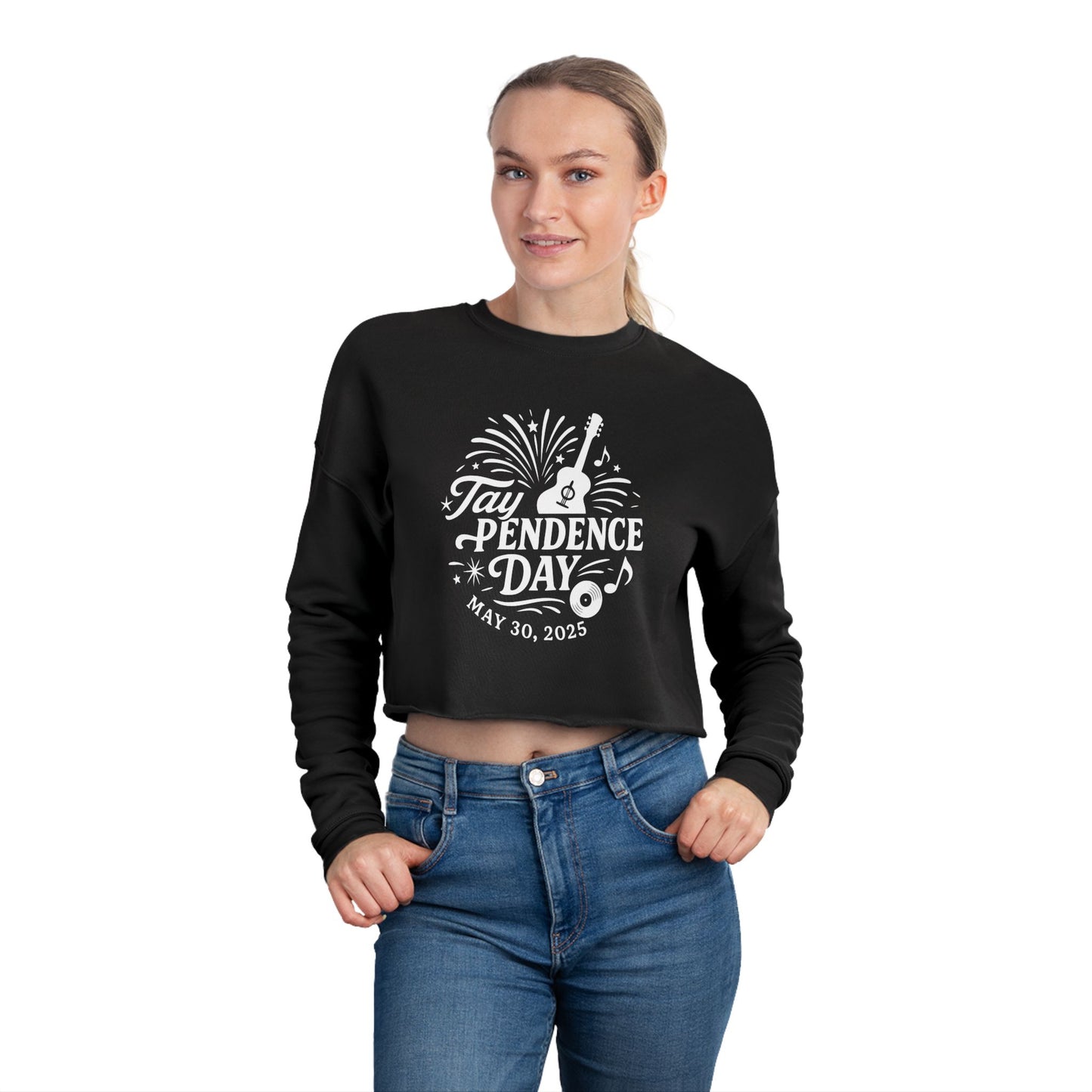 Taypendence Day Celebration Women's Cropped Sweatshirt, Casual Gift, for Swiftie Gift, Swiftie Independence Day
