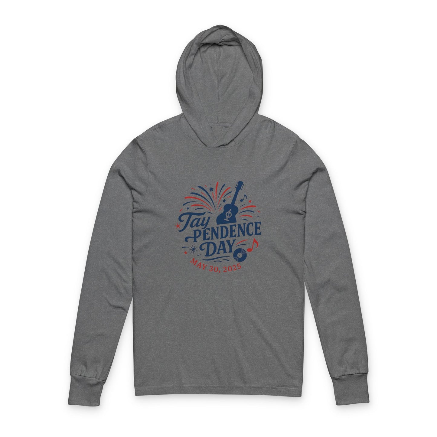 Taypendence Day Celebration Unisex Hooded Long Sleeve Tee, Great for Swiftie Gift, Swiftie Independence Day