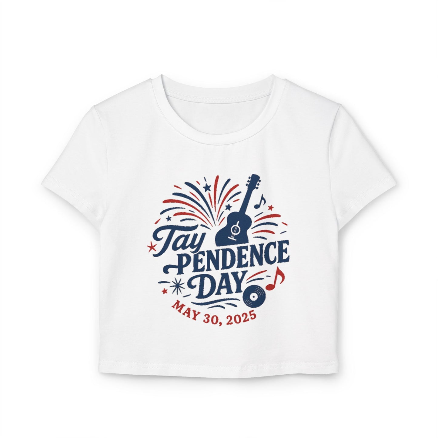 Taypendence Day Celebration Baby Tee, Women's Top for Swiftie Gift, Swiftie Independence Day