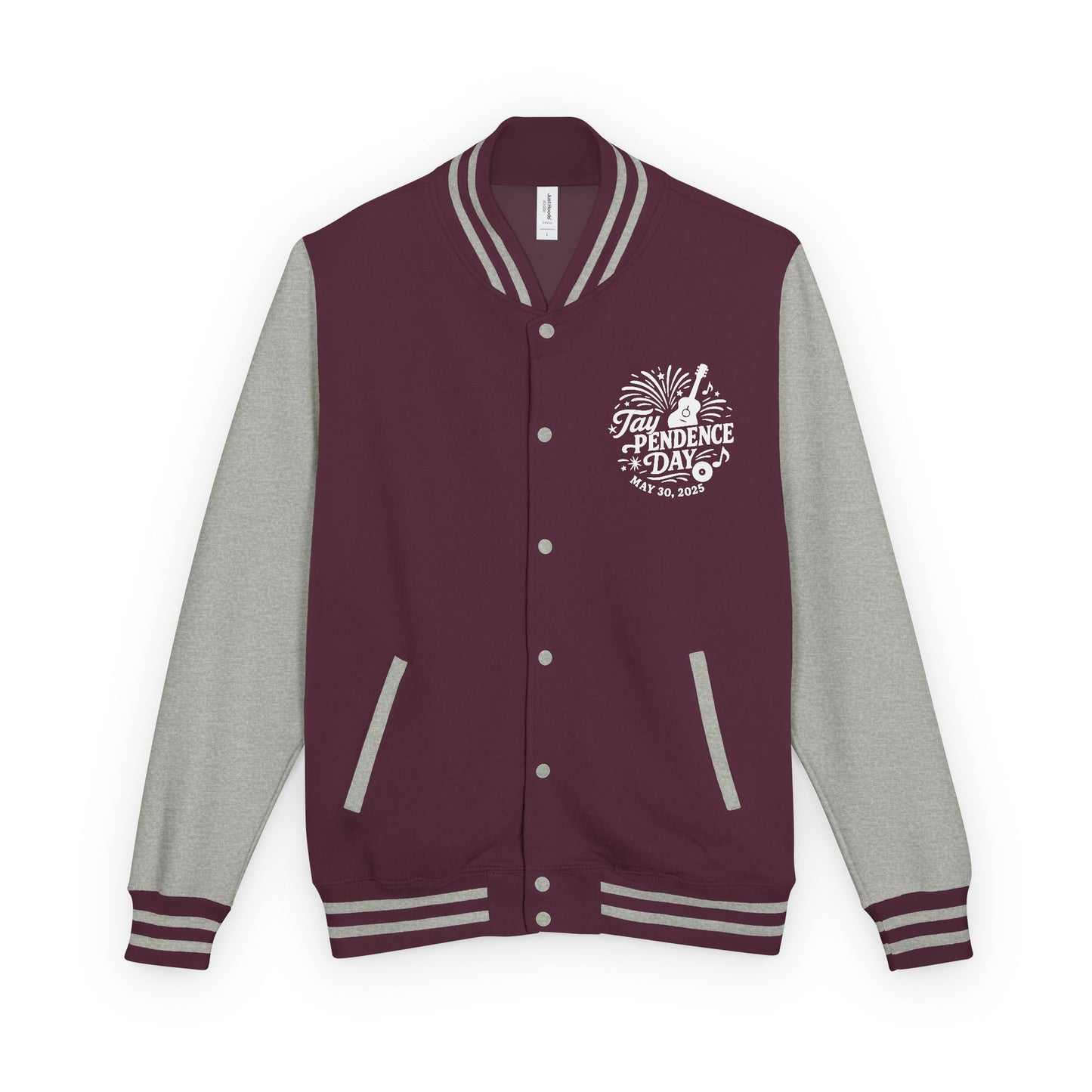 Taypendence Day Celebration Retro Unisex Letterman Jacket, Casual College Style, Perfect for Swiftie Gift, Swiftie Independence Day