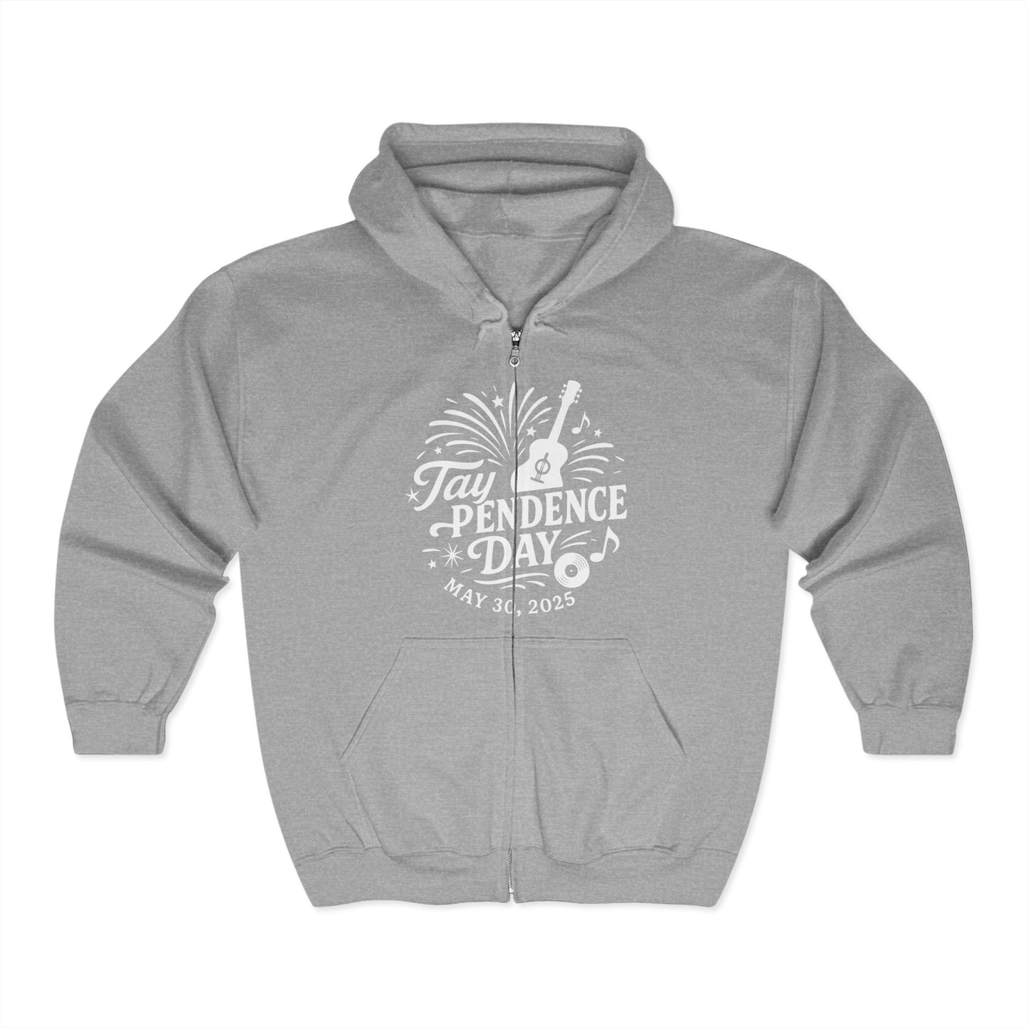 Taypendence Day Celebration Zip-Up Hoodie, for Swiftie Gift, Swiftie Independence Day