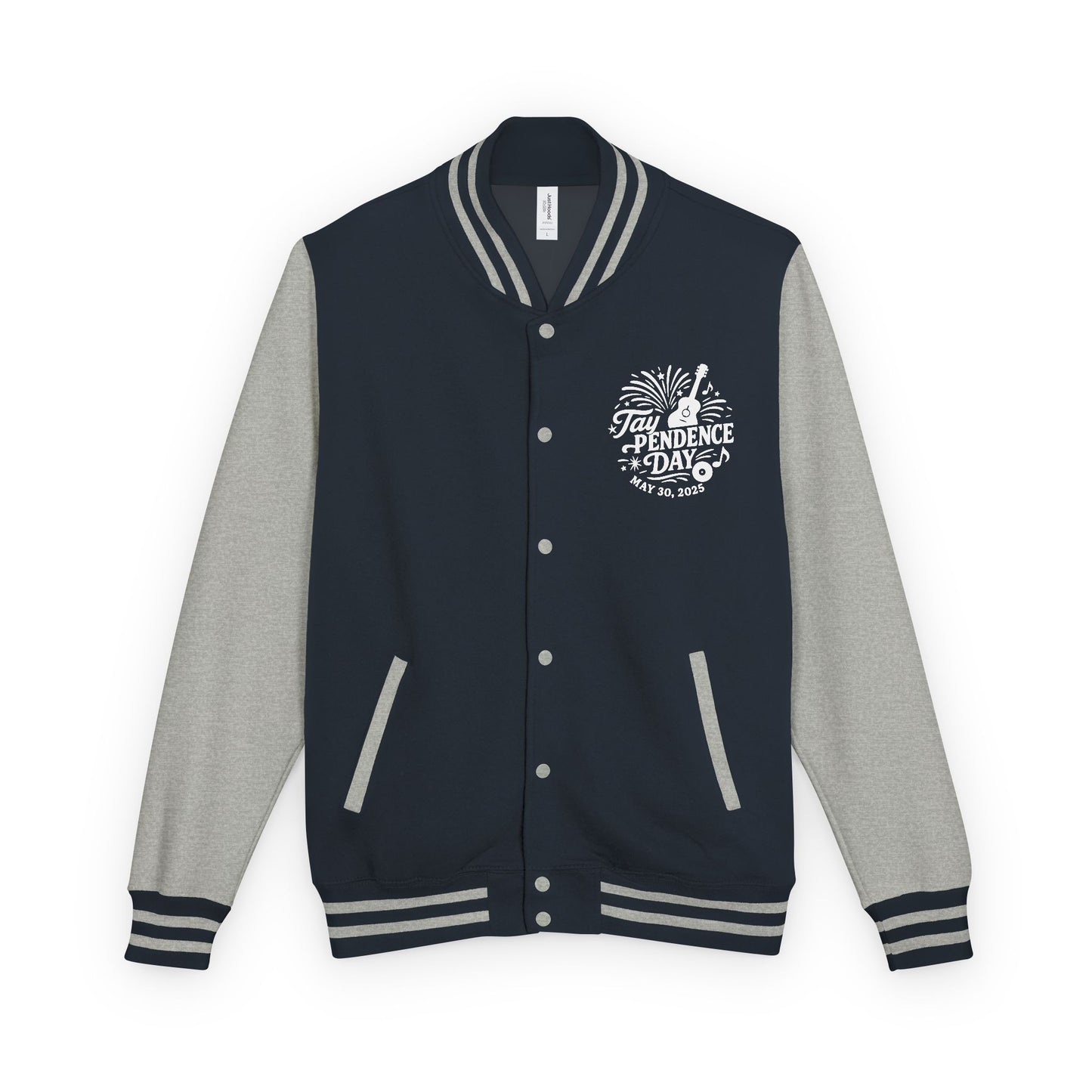 Taypendence Day Celebration Retro Unisex Letterman Jacket, Casual College Style, Perfect for Swiftie Gift, Swiftie Independence Day
