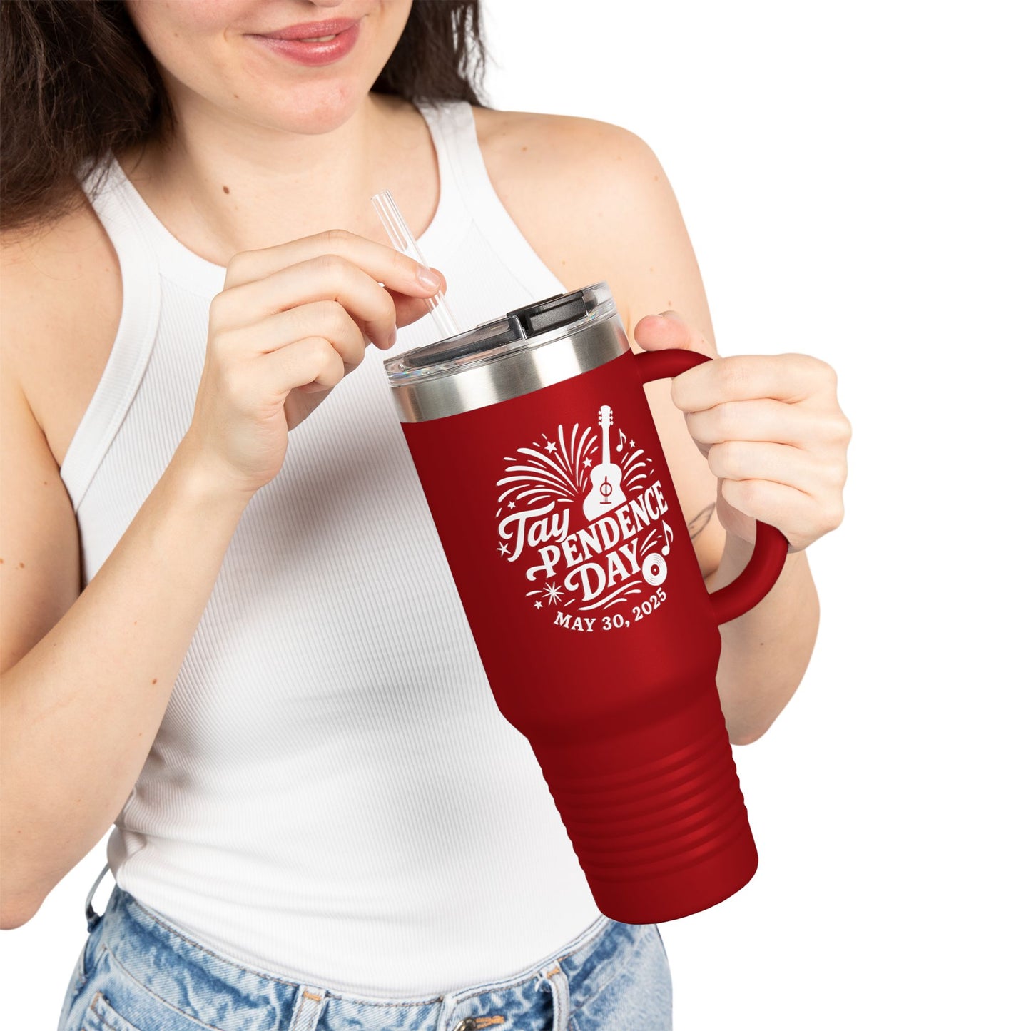 Taypendence Day Celebration Insulated Travel Mug for for Swiftie Gift, Swiftie Independence Day