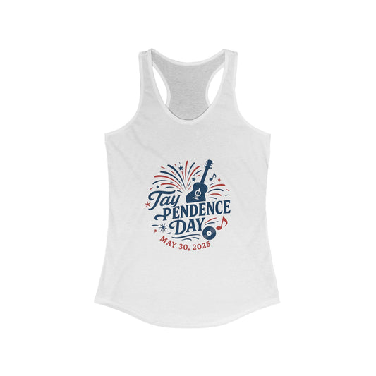 Taypendence Day Celebration Women's Racerback Tank - Swiftie Gift, Swiftie Independence Day
