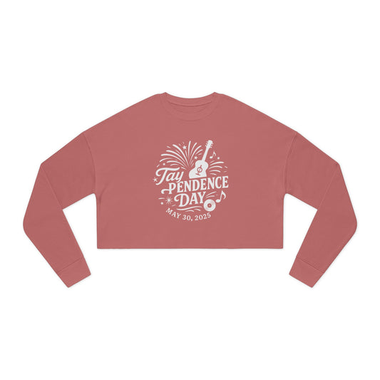 Taypendence Day Celebration Women's Cropped Sweatshirt, Casual Gift, for Swiftie Gift, Swiftie Independence Day