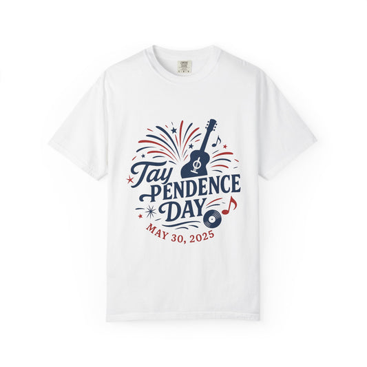 Taypendence Day Celebration T-shirt, Unisex Garment-Dyed Tee, Swiftie Gift, Swiftie Independence Day