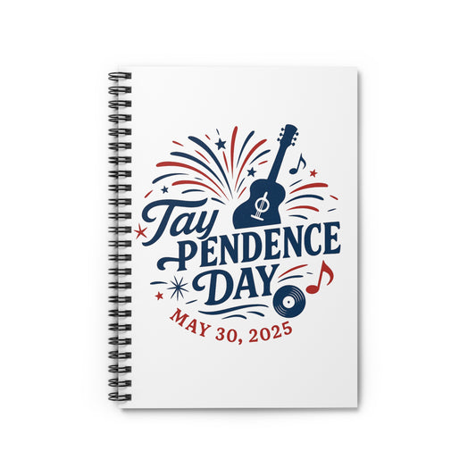 Taypendence Day Celebration Spiral Notebook for Swiftie Gift, Swiftie Independence Day